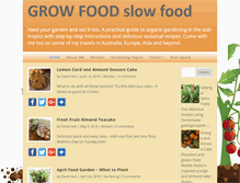 Tablet Screenshot of growfoodslowfood.com